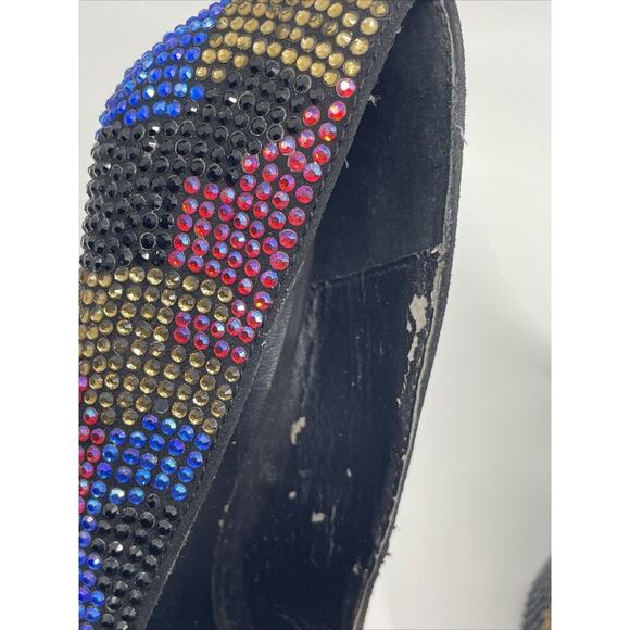 Steve Madden Women's Multi-Colored Rhinestone Platform Heels Size 6.5 - Picture 14 of 16